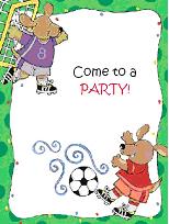 soccer dog invitation